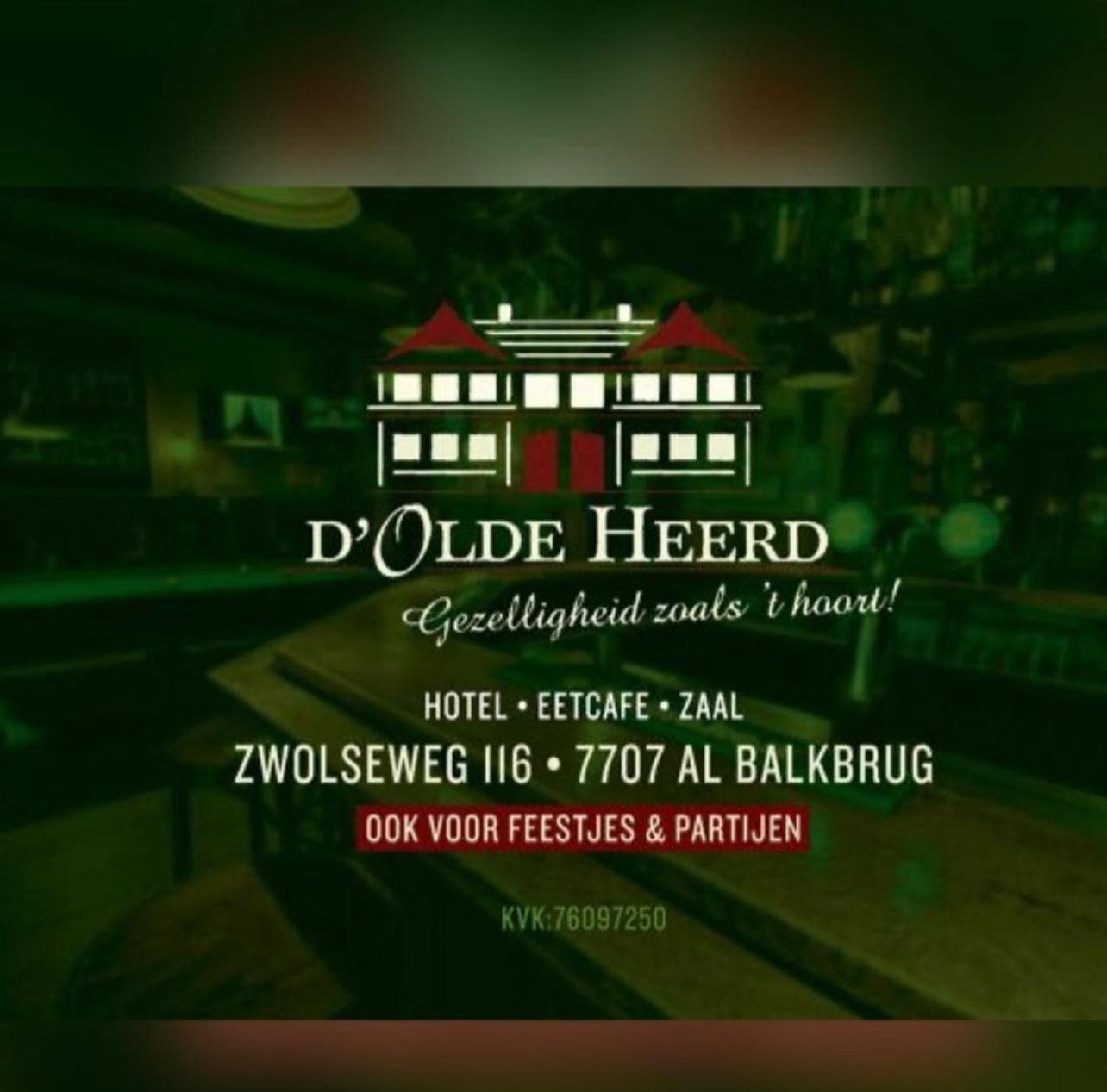Hotel-Eetcafe D'Olde Heerd Balkbrug Eksteriør billede